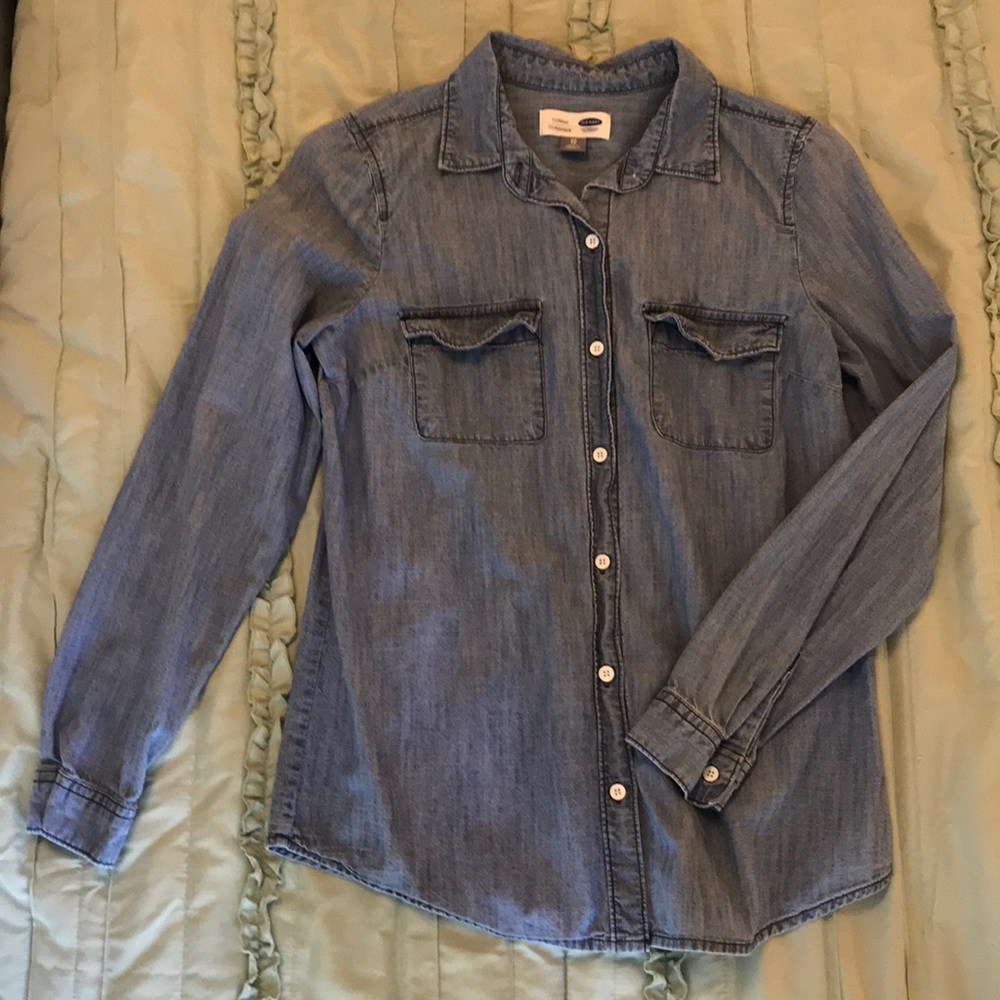 Jean button down